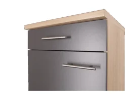 Respekta Küchen-Unterschrank Merle 50 cm Grau