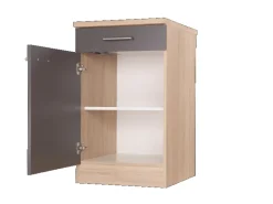 Respekta Küchen-Unterschrank Merle 50 cm Grau