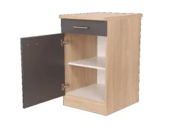 Respekta Küchen-Unterschrank Merle 50 cm Grau