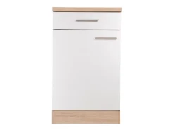 Respekta Küchen-Unterschrank Merle 50 cm Weiß
