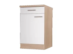 Respekta Küchen-Unterschrank Merle 50 cm Weiß