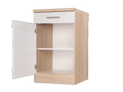 Respekta Küchen-Unterschrank Merle 50 cm Weiß