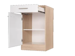 Respekta Küchen-Unterschrank Merle 50 cm Weiß