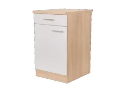 Respekta Küchen-Unterschrank Merle 50 cm Weiß