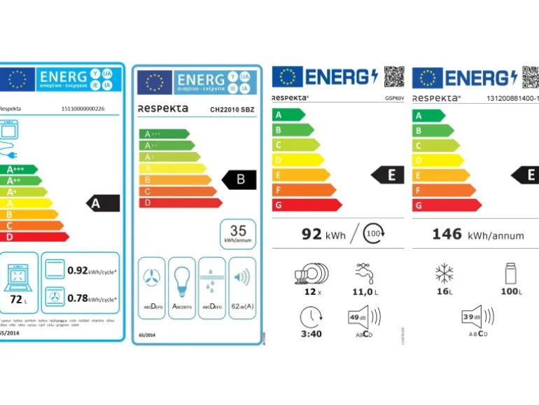 Respekta Küchenzeile GLRP380HWS Grifflos 380 cm Schwarz Hochglanz-Weiß