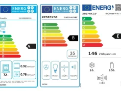 Respekta Küchenzeile GLRP320HESG Grifflos 320 cm Grau Hochglanz-Sonoma Eiche