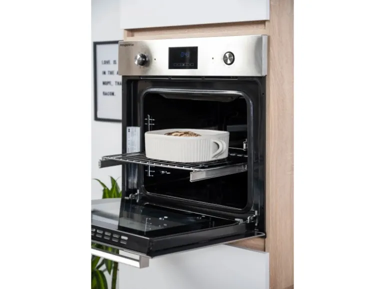 Respekta Küchenzeile GLRP270HESWM Grifflos 270 cm Weiß matt-Sonoma Eiche