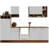 Respekta Küchenzeile Hilde LBBEKB280EWC ohne E-Geräte 280 cm Weiß