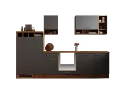 Respekta Küchenzeile Hilde LBBEKB310EGC ohne E-Geräte 310 cm Grau