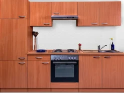 Respekta Küchenzeile KB270BBE 270 cm Buche Nachbildung