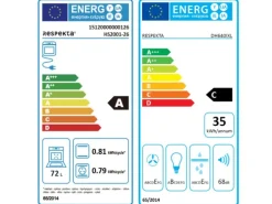 Respekta Küchenzeile KB210BGEC 210 cm Grau-Buche Nachbildung Glänzend