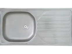 Respekta Küchenzeile KB180ESG 180 cm Grau-Eiche Sonoma Sägerau Nachbildung