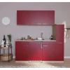Respekta Küchenzeile KB180ESR 180 cm Rot-Eiche Sonoma Sägerau Nachbildung
