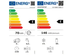 Respekta Küchenzeile KB225EYSMIC 225 cm Schwarz-Eiche York Nachbildung