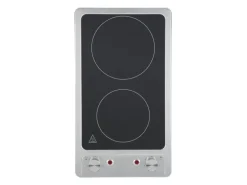 Respekta Küchenzeile KB195EYSC 195cm Schwarz-Eiche York Nachb. Glaskeramikkochf.