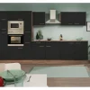 Respekta Küchenzeile KB360EYSMIGKE 360 cm Schwarz-Eiche York Nachbildung