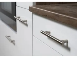 Respekta Küchenzeile KB370EYSMIGKE 370 cm Schwarz Eiche-York Nachbildung