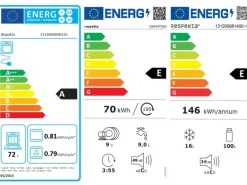 Respekta Küchenzeile KB205EYWC 205 cm Weiß Eiche York