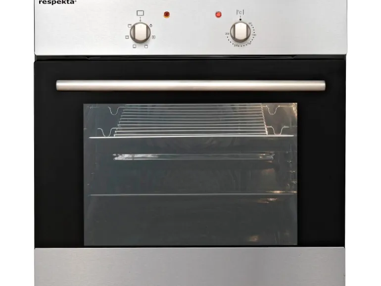 Respekta Küchenzeile KB330EYWMIGKE 330 cm Weiß Seidengl.-Eiche York Nachbildung