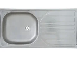 Respekta Küchenzeile KB180WG 180 cm Grau-Weiß