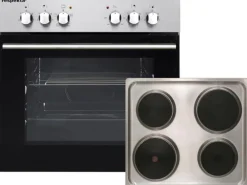 Respekta Küchenzeile KB310WS 310 cm Schwarz-Weiß