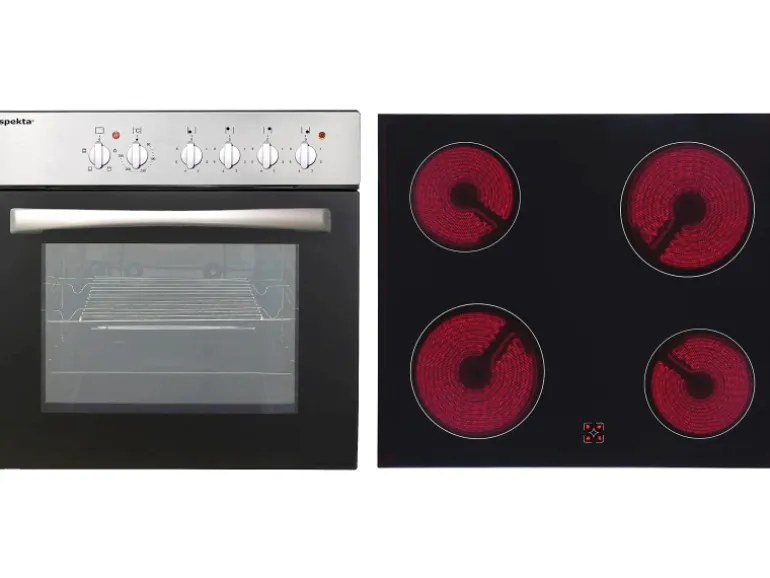 Respekta Küchenzeile KB280WSC 280 cm Schwarz-Weiß