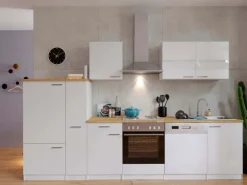 Respekta Küchenzeile KB310WW 310 cm Weiß