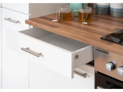 Respekta Küchenzeile KB300WWC 300 cm Weiß