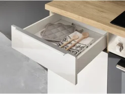 Respekta Küchenzeile Marleen 280 cm Artisan-Eiche Weiß Winkel