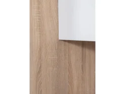 Respekta Küchenzeile ohne E-Geräte 270 cm Grifflos Weiß Hochglanz-Eiche Sägerau