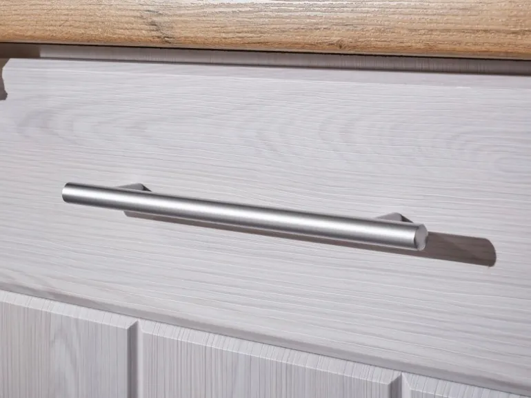 Respekta Landhaus Winkelküche/ Inselküche Anton 310 x 172 cm Lärche Weiß