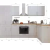 Respekta L-Küchenzeile Anton LBBERPL310LHWC ohne E-Geräte 310 cm Lärche Weiß