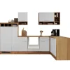 Respekta L-Küchenzeile Hilde LBBEKBL310EWC ohne E-Geräte 310 cm Weiß