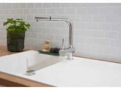 Respekta  Massivgranit-Einbauspüle Orlando 86 cm x 50 cm Weiß