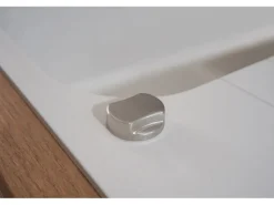 Respekta  Massivgranit-Einbauspüle Orlando 86 cm x 50 cm Weiß