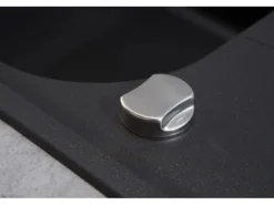 Respekta Massivgranit-Einbauspüle Orlando 100 cm x 50 cm Schwarz