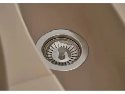 Respekta Mineralite Einbauspüle Boston 100 x 50 cm Sandbeige