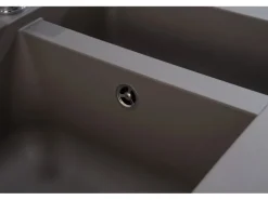 Respekta Mineralite Einbauspüle Denver 100 x 50 cm Betongrau