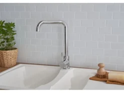 Respekta Mineralite Einbauspüle Boston 100 x 50 cm Weiß