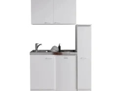 Respekta Miniküche MK130WOS 130 cm Weiß