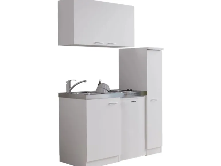 Respekta Miniküche MK130WOS 130 cm Weiß