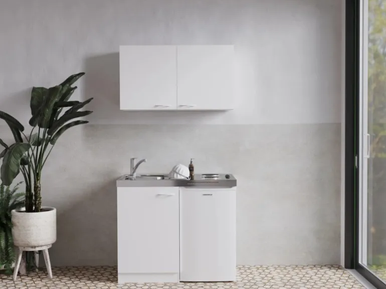Respekta Miniküche MK100WOS 100 cm Weiß