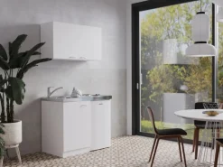 Respekta Miniküche MK100WOS 100 cm Weiß