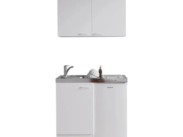Respekta Miniküche MK100WOSC 100 cm Weiß