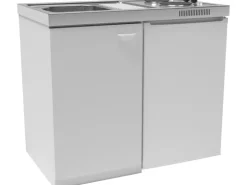 Respekta Miniküche Pantry 100S 100 cm Weiß