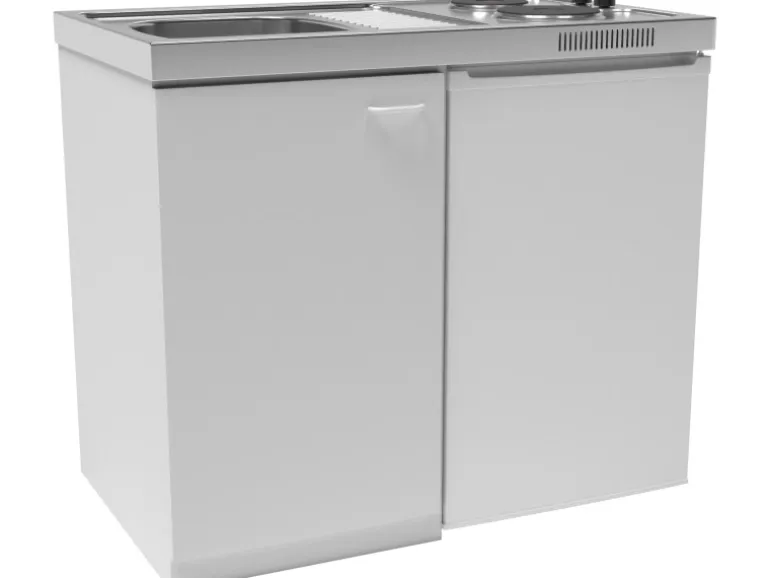 Respekta Miniküche Pantry 100S 100 cm Weiß