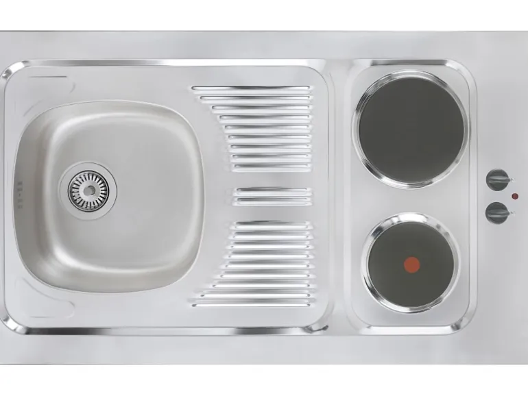 Respekta Miniküche Pantry 100S 100 cm Weiß