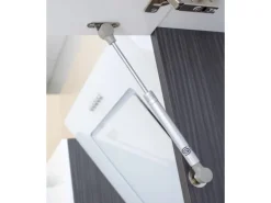 Respekta Premium Inselküche 310 cm Grau Hochglanz-Weiß