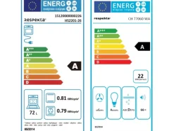Respekta Premium Küchenzeile 210 cm Weiß Hochglanz-Eiche Grau mit 60 l Ofen