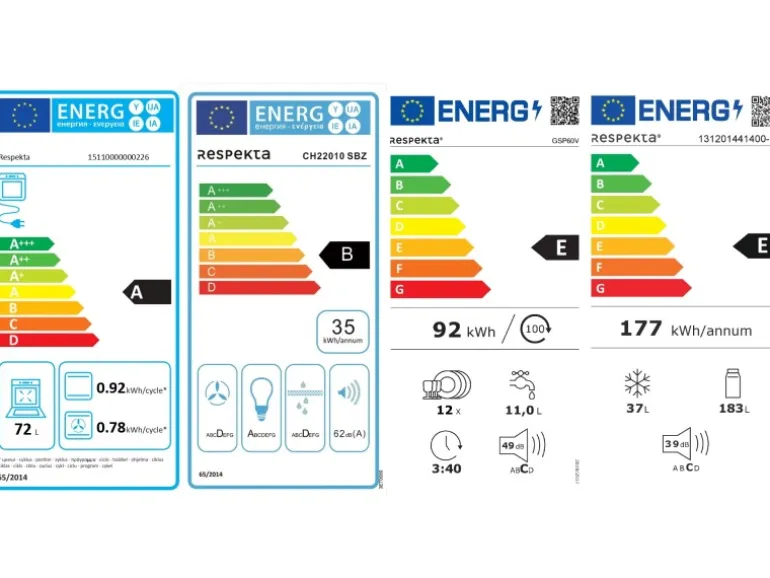 Respekta Premium Küchenzeile Grifflos 395 cm Grau Hochglanz-Eiche Sägerau